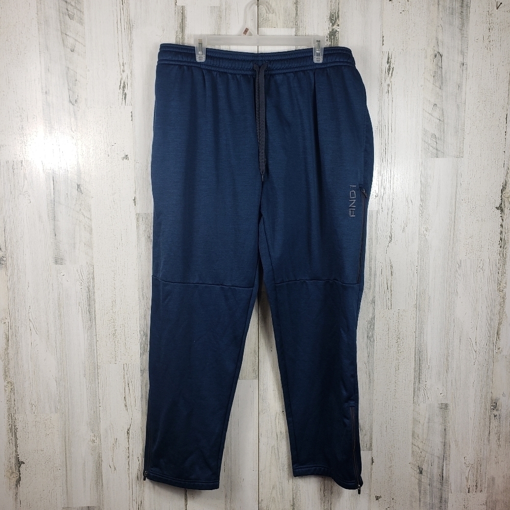 Mens and1 blue zipper ankle sweatpants size 2XL